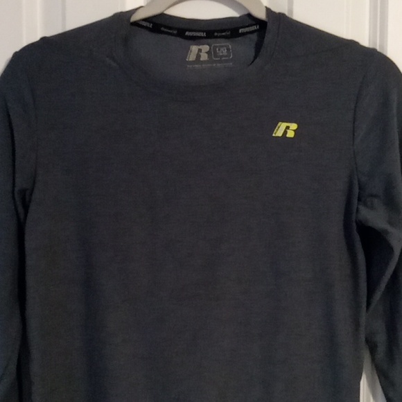 Russell Athletic Kids Dark Gray Long Sleeve Tee - Picture 2 of 4